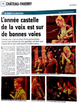 Coupure de presse — L'Union, Mars 2015 : Année de la voix, Jules Janin-Sartor, concert, scène locale