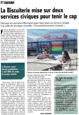 Coupure de presse — L'Union, Avril 2015 : Floriane Malinski, Lauriane Ventura, vie associative