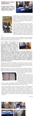 Coupure de presse — Vu du Château, Décembre 2015 : Pacte culturel, Jacques Krabal, politique culturelle
