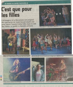 Coupure de presse — L'Union, Février 2016 : The Buns, Ladies First, femmes et musique, rock