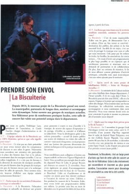 Coupure de presse — Vivre à Château-Thierry, Octobre 2016 : Frédérique Latu, interview, politique culturelle, éducation artistique