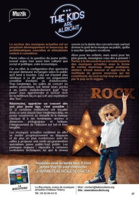 Coupure de presse — Hé Mag', Décembre 2016 : jeune public, éducation artistique, chronique