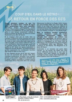 Coupure de presse — Hé Mag', Avril 2017 : Theo Lawrence & The Hearts, rock, chronique