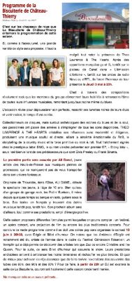 Coupure de presse — Vu du Château, Mai 2017 : Theo Lawrence & The Hearts, Ali Danel, programmation