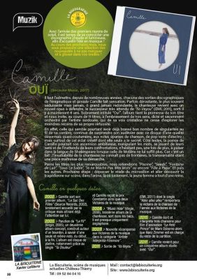 Coupure de presse — Hé Mag', Juillet 2017 : Camille, chronique disques, chanson