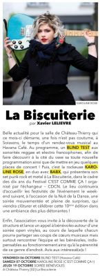 Coupure de presse — Illico!, Octobre 2017 : Karoline Rose, Babx, blind test, festival