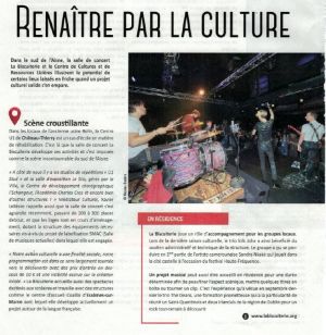 Coupure de presse — Aisne Mag, Décembre 2017 : Lizières, U1, patrimoine, résidence