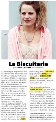 Coupure de presse — Illico!, Janvier 2018 : Paprika Kinski, The-Sided, scène ouverte, scène locale