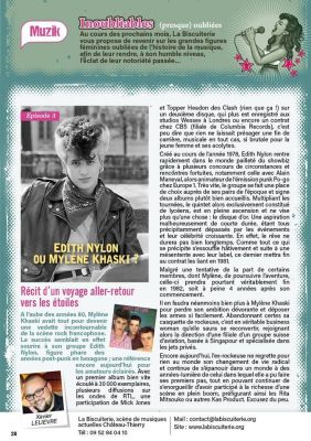 Coupure de presse — Hé Mag', Avril 2018 : Edith Nylon, Mylène Khaski, chronique, femmes et musique