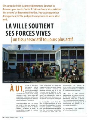Coupure de presse — Sortir à Château-Thierry, Mai 2018 : U1, vie associative, politique culturelle