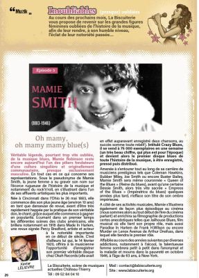 Coupure de presse — Hé Mag', Juin 2018 : Mamie Smith, chronique, femmes et musique