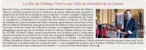 Coupure de presse — Autant en emporte la Marne, Juin 2018 : Sébastien Eugène, fête de la musique, politique culturelle