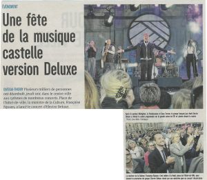Coupure de presse — L'Union, Juin 2018 : Electro Deluxe, Françoise Nyssen, fête de la musique, hors les murs