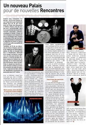 Coupure de presse — Autant en emporte la Marne, Octobre 2018 : Grand Corps Malade, Palais des Rencontres, programmation, travaux