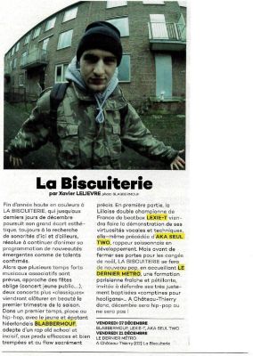 Coupure de presse — Illico!, Décembre 2018 : Blabbermouf, Lexie-T, programmation, rap