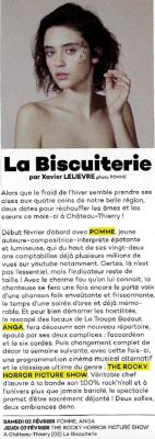 Coupure de presse — Illico!, Février 2019 : Pomme, Anga, The Rocky Horror Picture Show, programmation
