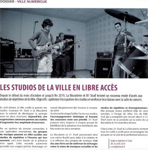 Coupure de presse — Vivre à Château-Thierry, Février 2019 : U1 Stud', Joha, studios, U1