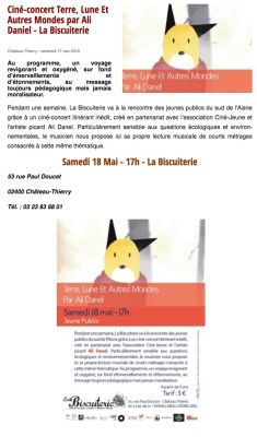 Coupure de presse — Vu du Château, Mai 2019 : Ali Danel, ciné-concert, jeune public
