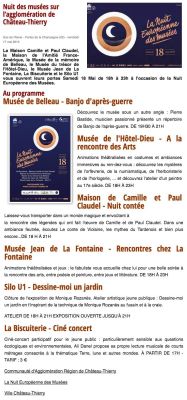 Coupure de presse — Vu du Château, Mai 2019 : Nuit européenne des musées, Ali Danel, ciné-concert, partenariat