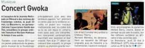 Coupure de presse — Autant en emporte la Marne, Mai 2019 : 7son@to, Mariann Mathéus, concert, musiques du monde