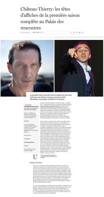 Coupure de presse — L'Union, Juillet 2019 : Miossec, Élie Semoun, Palais des Rencontres, programmation