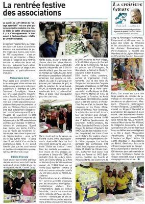 Coupure de presse — Autant en emporte la Marne, Septembre 2019 : Village associatif, vie associative