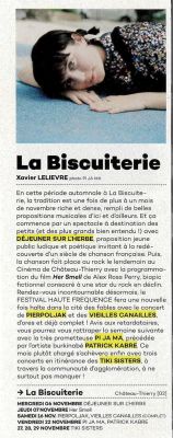 Coupure de presse — Illico!, Novembre 2019 : Pierpoljak, Pi Ja Ma, programmation