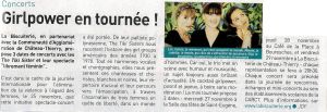 Coupure de presse — Autant en emporte la Marne, Novembre 2019 : The Tiki Sisters, hors les murs, chanson, partenariat