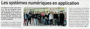 Coupure de presse — Autant en emporte la Marne, Novembre 2019 : lycée Jules-Verne, Miossec, éducation artistique, Palais des Rencontres