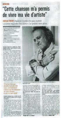 Coupure de presse — L'Union, Février 2020 : Patrick Coutin, interview, rock