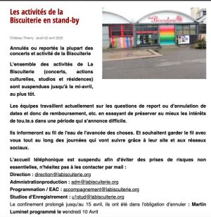 Coupure de presse — Vu du Château, Avril 2020 : Martin Luminet, Covid
