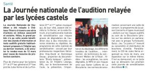 Coupure de presse — Autant en emporte la Marne, Mai 2020 : Journée nationale de l'audition, santé auditive, éducation artistique