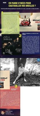 Coupure de presse — Hé Mag', Septembre 2020 : Benjamin Biolay, Taylor Swift, chronique disques