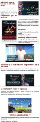 Coupure de presse — Vu du Château, Septembre 2020 : The Tiki Sisters, Sandra Nkaké, programmation, U1