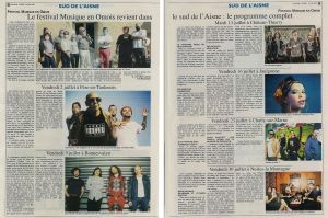 Coupure de presse — L'Axonais, Juin 2021 : Festival Musique en Omois, Sidi Wacho, festival, programmation