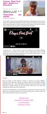 Coupure de presse — Vu du Château, Octobre 2021 : Elmer Food Beat, Giedré, concert, chanson
