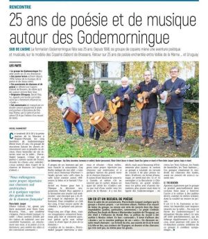 Coupure de presse — L'Union, Novembre 2021 : Gode Morningue, chanson, scène locale, portrait