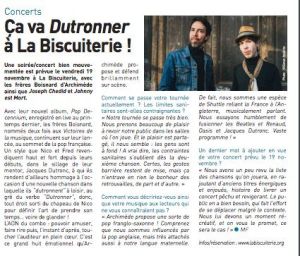 Coupure de presse — Autant en emporte la Marne, Novembre 2021 : Archimède, Joseph Chedid, interview, concert