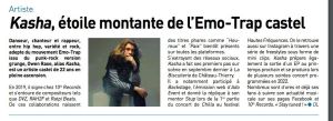 Coupure de presse — Autant en emporte la Marne, Janvier 2022 : Kasha, rap, scène locale, portrait