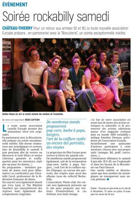 Coupure de presse — L'Union, Mai 2022 : Euryale, Cora Lynn, rockabilly, partenariat