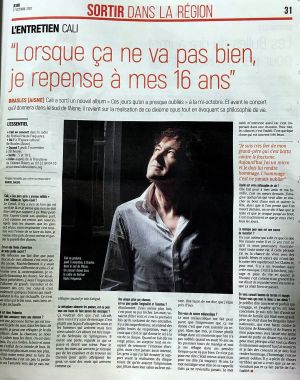 Coupure de presse — L'Union, Octobre 2022 : Cali, Haute Fréquence, interview, hors les murs