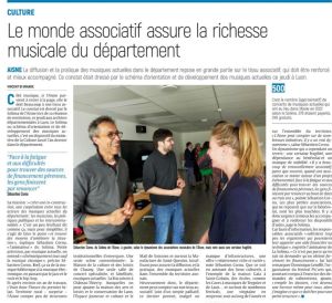 Coupure de presse — L'Union, Avril 2023 : Solima, politique culturelle