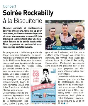 Coupure de presse — Autant en emporte la Marne, Mai 2023 : Rockabilly Time, The Hoodoo-Tones, concert, rock