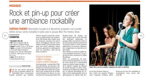 Coupure de presse — L'Union, Juin 2023 : Rockabilly Time, The Hoodoo-Tones, concert, rock