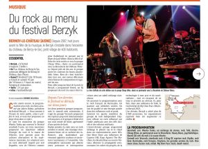 Coupure de presse — L'Union, Juin 2023 : Berzyk, Cheap Wine, festival, rock