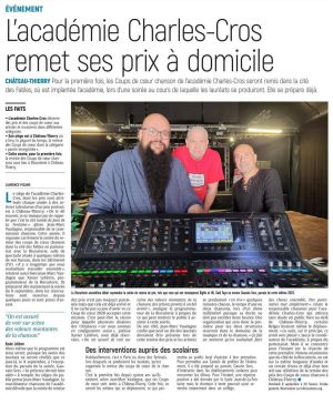 Coupure de presse — L'Union, Août 2023 : Académie Charles-Cros, Gauvain Sers, chanson, partenariat