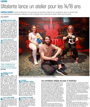 Coupure de presse — L'Union, Septembre 2023 : L'Atalante, U1, théâtre