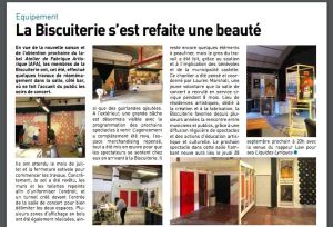 Coupure de presse — Autant en emporte la Marne, Septembre 2023 : Atelier de Fabrique Artistique, travaux