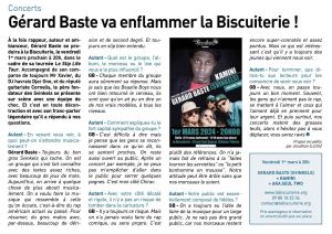 Coupure de presse — Autant en emporte la Marne, Février 2024 : Gérard Baste, Kamini, interview, rap