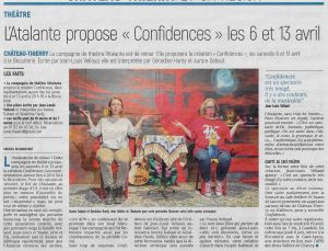 Coupure de presse — L'Union, Avril 2024 : L'Atalante, théâtre